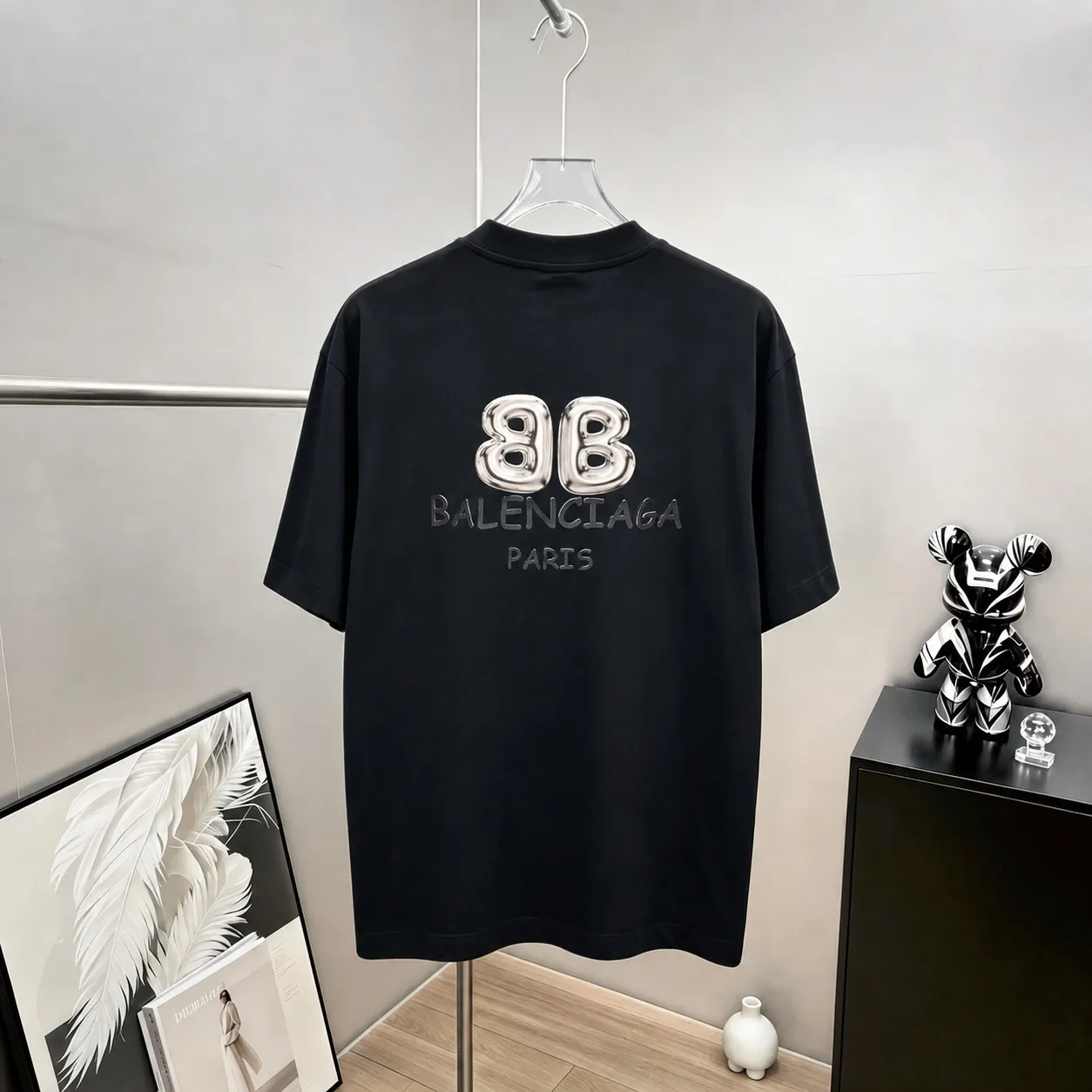 bal～ ，New Arrival 280g 7A tee ， Same Style ， : Black White Coffee Brown Size：S（90-130 ） M（125-150 ） L（135-165 ） XL（160-190 ） XXL（185-220